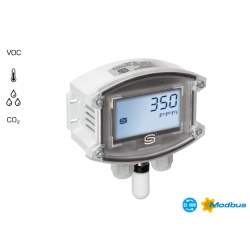 CẢM BIẾN KHÍ CO2, VOC, NHIỆT ĐỘ VÀ ĐỘ ẨM AFTM-LQ-CO2-Modbus LCD (1501-7118-6071-500)