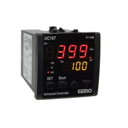 BỘ ĐIỀU KHIỂN NHIỆT ĐỘ GEMO UC107-230VAC-S (SSR, 4-20 mA, 0-10V, 72x72 mm)