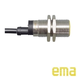CẢM BIẾN TIỆM CẬN CHỊU NHIỆT ĐỘ CAO M18 EMA IC1201 (Dải đo 5 mm,M18, PNP, NO, Cáp 2 Mét)