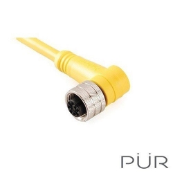 CÁP NỐI CẢM BIẾN M12 PUR 5 CHÂN DẠNG GÓC VUÔNG C10L5R12 (10 Mét)