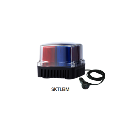 ĐÈN BÁO ĐỘNG XE CƠ GIỚI CÓ CÒI MÀU ĐỎ XANH SKTLBM-24-R/B (24V DC, LED XOAY)