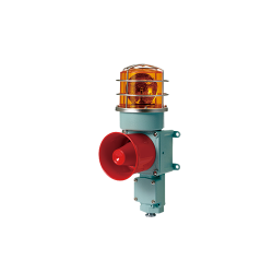 ĐÈN BÁO ĐỘNG CÔNG NGHIỆP MÀU HỔ PHÁCH CÓ CÒI QLIGHT SED-WM-24-A (24V DC, BULB XOAY)