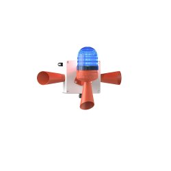 ĐÈN CÒI BÁO ĐỘNG MÀU XANH DƯƠNG MESAN MS 5807.5.12-24VAC/DC (LED ĐA NĂNG, 43 ÂM, IP65)