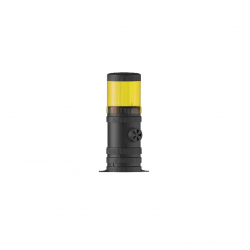  ĐÈN THÁP 1 TẦNG MÀU HỔ PHÁCH CÓ CÒI MESAN MS 434.3.24VDC (SÁNG ĐA NĂNG, 70MM)