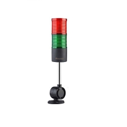 ĐÈN THÁP BÁO ĐỘNG 2 TẦNG CÓ CÒI MUCCO SNT-7022-DB2-D-10U (XOAY, 40-250V AC/DC)