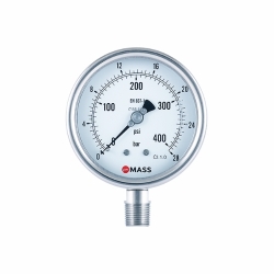 ĐỒNG HỒ ÁP SUẤT ÂM -1 ĐẾN 1.5 BAR 100-WPS-S-L-04-L--1/1.5 BAR-=-CD4 (MẶT 100 MM )