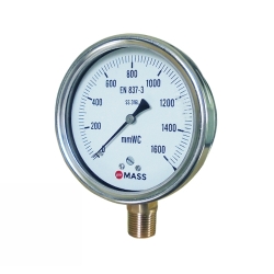 ĐỒNG HỒ ÁP SUẤT 0 ĐẾN 6 MBAR MASS 150-CPB-B-D-04-L-0/6 MBAR-=-CD4 (150MM)