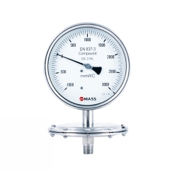 ĐỒNG HỒ ÁP SUẤT MÀNG 0 ĐẾN 1600 MMWC MASS 100-SDS-S-04-NA-T-0/1600 MMWC-=-CD4