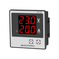 ĐỒNG HỒ ĐO DÒNG ĐIỆN VÀ ĐIỆN ÁP MULTISPAN AV-22