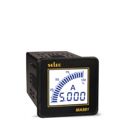 ĐỒNG HỒ TỦ ĐIỆN DẠNG SỐ DÙNG DÒNG ĐIỆN DC HIỂN THỊ DẠNG LED SELEC MA501 (48x48)