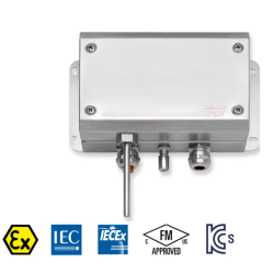 CẢM BIẾN NHỆT ĐỘ VÀ ĐỘ ẨM CHỐNG CHÁY NỔ EE300Ex-M1A6HS2T1K0L50PA0F4C1EX1MA1SAL-40SAH60MB10SBL0SBH100