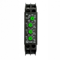 RƠ LE BẢO VỆ SỤT, QUÁ ÁP VÀ MẤT, LỆCH, ĐẢO PHA 208 - 480 VAC GIC MG21DF ( 3pha – 3 dây, 1 C/O)